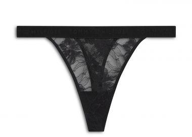 Σλιπ Repeat Logo Floral Lace Tanga Thong - TOMMY HILFIGER - 