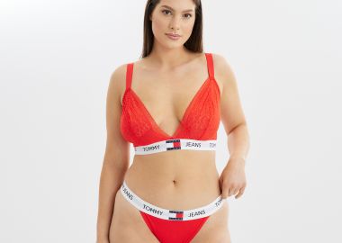 Σλιπ τάνγκα με δαντέλα - TOMMY HILFIGER - 