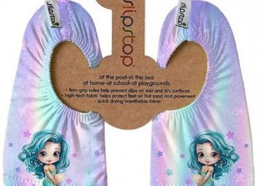 SLIPSTOP Αντιολισθητικά Παντοφλάκια Mermaid Rainbow ΡΟΖ - SLIPSTOP - 