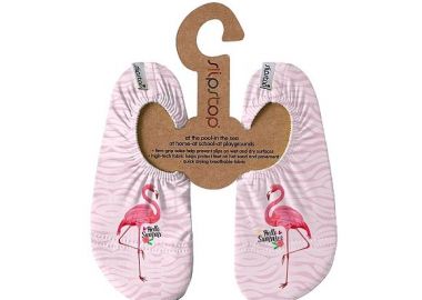 SLIPSTOP Αντιολισθητικά Παντοφλάκια Pink Flamingo ΡΟΖ - SLIPSTOP - 
