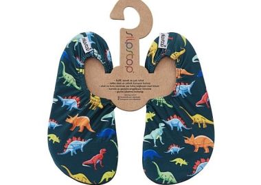 SLIPSTOP Αντιολισθητικά Παντοφλάκια Stop Dino ΣΚΟΥΡΟ ΜΠΛΕ - SLIPSTOP - 