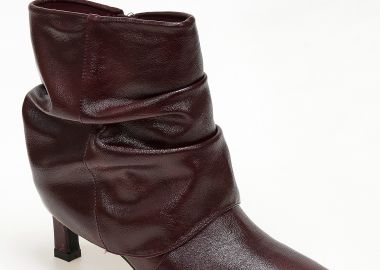 Slouchy μυτερά μποτάκια - Μπορντώ - Issue - 