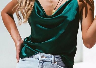 ΣΜΑΡΑΓΔΙ ΣΑΤΕΝ ΤΟΠ- MONROE - fashionroom - 