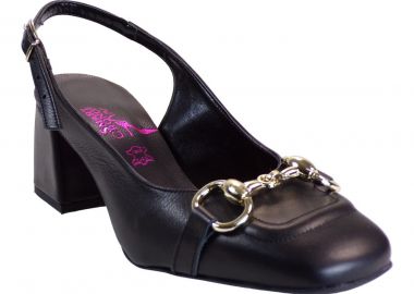 Smart Cronos Γυναικεία Παπούτσια Γόβα 7622-3914 Μαύρο Δέρμα - Smart Cronos - 