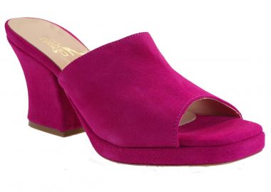 Smart Cronos Γυναικείες Παντόφλες 6238-2329 Φούξια Δέρμα Καστόρι - Smart Cronos - 