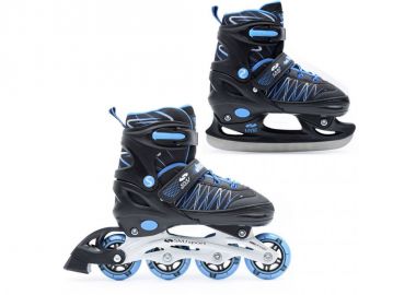 SMJ Sport UT103 Jack Inline Αυξομειούμενα Rollers Μαύρα Παιδικά - Smj - 