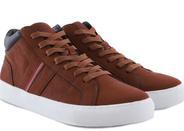 Sneaker Guess Leonard HI FM8LEDELE12-COGNAC Ανδρικό - Guess - 