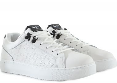 Sneaker Pepe Jeans Adams Log PLS31403-800-WHITE Γυναικείο - Pepe Jeans - 