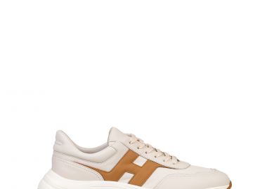 Sneakers ανδρικά Hogan Λευκό-Καφέ HXM5630FR30UAI0RVK Hogan Hyperlight Allacciato H 262 - Hogan - 