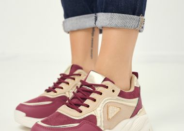 Sneakers Chunky Με Μεταλλικές Λεπτομέρειες & Στρας -  - 
