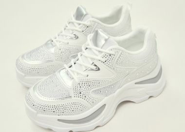 Sneakers Chunky Με Στρας -  - 