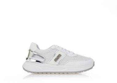 Sneakers δερματίνη με διάτρητο σχέδιο ΑΣΗΜΙ - Tsoukalas - 