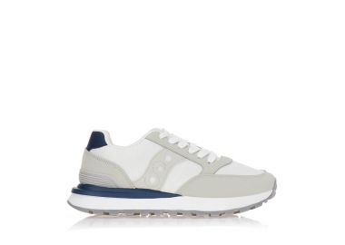 Sneakers γκρι με λευκές λεπτομέρειες ΓΚΡΙ - Tsoukalas - 