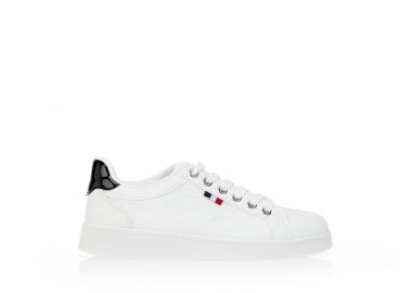 Sneakers με ανάγλυφο σχέδιο ΜΑΥΡΟ - Tsoukalas - 