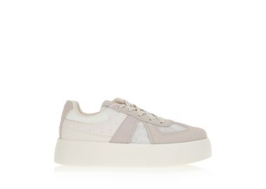 Sneakers με διάτρητο δίχτυ και σουέτ λεπτομέρειες ΜΠΕΖ - Tsoukalas - 