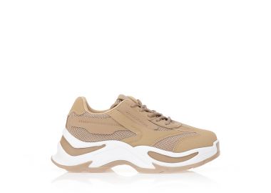 Sneakers με δίχτυ και χοντρή σόλα ΠΟΥΡΟ - Tsoukalas - 