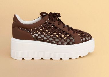 Sneakers με διχτυωτό σχέδιο και χοντρή σόλα - 5206179081368 -  - 