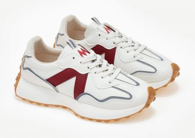 Sneakers με λεπτομέρεια χρώματος - Κόκκινο - Issue - 