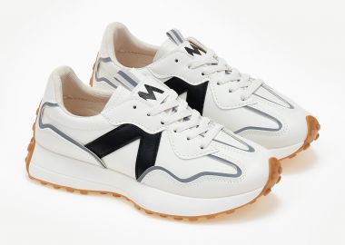 Sneakers με λεπτομέρεια χρώματος - Μαύρο - Issue - 