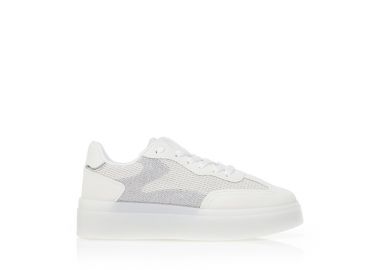 Sneakers με πλεκτό σχέδιο ΛΕΥΚΟ - Tsoukalas - 