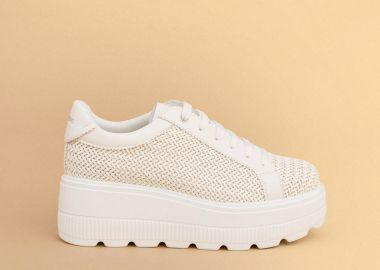 Sneakers με πλέξη και χοντρή σόλα - 5206179082020 -  - 