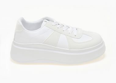 Sneakers με ψηλή σόλα - Λευκό - Issue - 