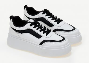 Sneakers με ψηλή σόλα - Λευκό - Issue - 