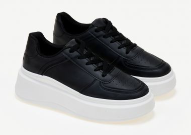 Sneakers με ψηλή σόλα - Μαύρο - Issue - 