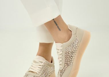 Sneakers Με Στρας & Mesh -  - 