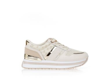 Sneakers με συνδιασμό υλικών ΜΠΕΖ - Tsoukalas - 