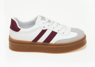 Sneakers με συνδυασμό χρωμάτων - Κόκκινο - Issue - 