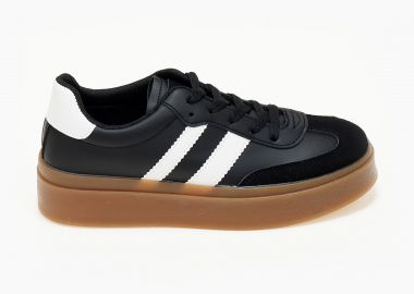 Sneakers με συνδυασμό χρωμάτων - Μαύρο - Issue - 