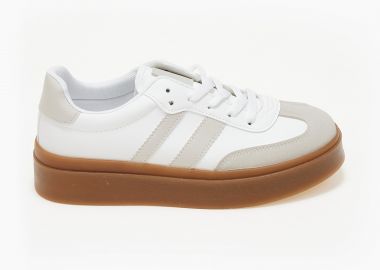 Sneakers με συνδυασμό χρωμάτων - Μπεζ - Issue - 