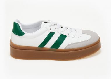 Sneakers με συνδυασμό χρωμάτων - Πράσινο - Issue - 