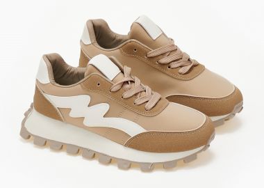 Sneakers με τρακτερωτή σόλα - Πούρο - Issue - 