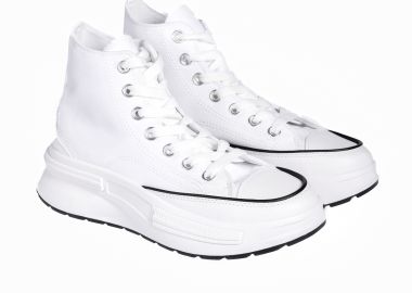 Sneakers μποτάκια πάνινα - Λευκό - Issue - 