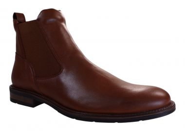 Softies Ανδρικά Μποτάκια Αστραγάλου 6172 Ταμπά Δέρμα - Softies - 