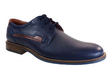 Softies Ανδρικά Παπούτσια 6319 Μπλέ Δέρμα - Softies - 