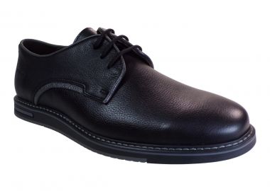 Softies Ανδρικά Παπούτσια 6971 Μαύρο Δέρμα - Softies - 