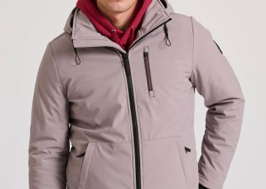 Softshell μπουφάν με επένδυση και κουκούλα - FUNKY BUDDHA - 