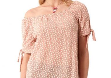 ΣΟΜΟΝ ΚΕΝΤΗΤΗ ΜΠΛΟΥΖΑ ΜΕ ΛΑΣΤΙΧΟ ΣΤΟΥΣ ΩΜΟΥΣ - Anna Raxevsky - 