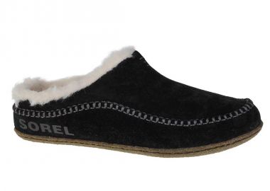 Sorel Lanner Ridge Δερμάτινες Χειμερινές Ανδρικές Παντόφλες Μαύρες 1923641010 - Sorel - 