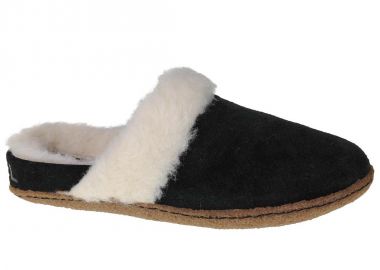 Sorel Nakiska Slide II Χειμερινές Γυναικείες Παντόφλες με γούνα σε Μαύρο Χρώμα 1902881010 - Sorel - 