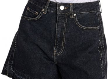 Σορτς Ale Τζιν Με Ξέφτια 8921855-BLACK Γυναικείο - Ale - 