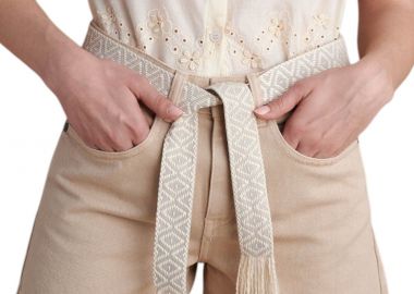 Σορτς Attrattivo Με Ζώνη 9920977-BEIGE Γυναικείο - Attrattivo - 