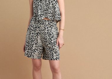 Σορτς εμπριμέ ψηλόμεσο - 5206634943965 -  - 