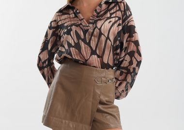 Σορτς-Φούστα Από Οικολογικό Δέρμα -  - 