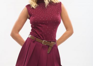 Σορτς-Φούστα Πλισέ με Ζώνη -  - 