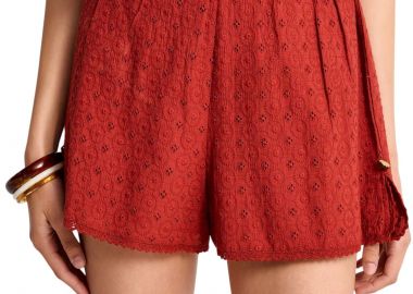 Σορτς Funky Buddha Embroidery FBL013-117-03-BAKED APPLE Γυναικείο - Funky Buddha - 