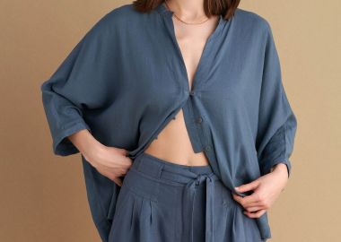 Σορτς λινό με ζώνη - 5206634945006 -  - 